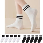 여성용 밴드 투라인 중목 양말 10세트 : 주식회사 서진글로벌