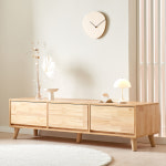 퍼니하우스 앨리스 1단 서랍 고무나무 원목 거실장 1500 수납 TV다이 거실 티비 장식장 : 퍼니 하우스