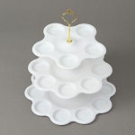 홈카페 마카롱접시 트레이 3단 북유럽풍그릇 나눔찬기 : 에이원상인