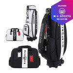 [24년신상]MU SPORTS 엠유스포츠 스컬 핸드케리어 휠 캐디백 보스톤백세트(MUCB2202/MUBB2202) : 골프코어