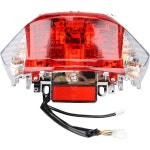 HIAORS 12V 5W 테일 라이트 턴 시그널 램프 어셈블리 4행정용 GY6 49cc 50cc 써니 존웨이 로케타 BAJA 아이스베어 셴케 추안일 타오... 