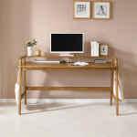 HDH34B 1500x850 고무나무 선반 다용도 데스크 책상 : 히트가구