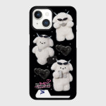 pattern bad puppy outfits 아이폰 15 케이스 카드 수납 하드 블랙 : 더나인몰