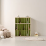 E0 칸많은 책장 1000X1200 좁은칸 책꽂이 세로칸 컬러 화이트 옐로우 그린 오렌지 : 공간의감각