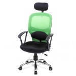 국산 쿨메쉬 요추 (스틸) 의자 헤드받침 팔걸이 바퀴 체어 : Hi-shop