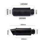 CFMOTO 450SR 450SS 풀 시스템 바이크 오토바이 배기 미들 링크 파이프 카본 머플러 이스케이프 슬립온 51mm : -산업.부품.용품.전문-