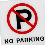 플라스틱 안내판 경고판 팻말 푯말 주차금지 스티커 NO PARKING 구역 표시 문구 : 로드포켓