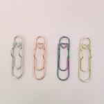 하트클립 펜홀더 실버색상 : LUCKY402