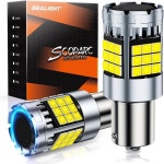 SEALIGHT 1156 LED 전구 7506 1141 BA15S P21W 역방향 백업 조명 주차 조명용 자동차 6000K 흰색 2개 팩 841997 : 임페리울브몰