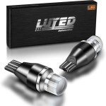 LUYED 최신 912 921 LED 전구 슈퍼 브라이트 백업 역방향 조명 3030 3 EX 칩셋 렌즈 포함 무극성 T15 906 904 902 W16W 크세논  1156/1141... 