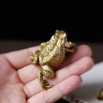 돈들어오는 황동 재물복 복두꺼비 삼족 세발 두꺼비 개업 행운 무사고 선물 현관 장식 : 더뭉클몰