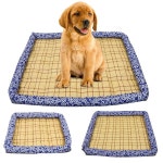 쿨링 매트 패드 등나무 매트 방습 쿨러 양면 개 켄넬 여름 : 다팔자마트