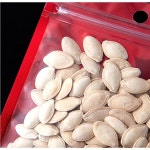 투명 한 전면 지퍼 구멍 호 일 가방 소매 100pcs 레드 Reclosable : 록벨