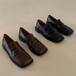 몰리 스퀘어 페니 로퍼 (2.5cm) : with minshop