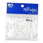 뿅뿅이 폼폼이 모루인형 만들기 부자재 DIY 일반 10-흰색 색깔솜공 자기한 솜공혼합 : 케이드로픽처