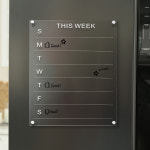 주간계획 자석 투명 아크릴보드 스케줄 메모보드 붙이는 일주일 주간일정 계획표 : 비앤채
