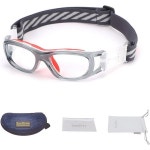 수그리 농구 드리블 안경 축구 스포츠 보호 고글 눈 안전 안개 방지 렌즈 : 샤퍼비