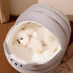 DOGNY 강아지하우스 반밀폐형 곰돌이 요람 S : DOGNY
