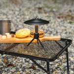 브리즈문 캠핑 메쉬 접이식 테이블 경량 폴딩 백패킹 보조 미니 사이드 휴대용 탁자 식탁 : BreezeMoon