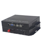 VGA KVM 익스텐더 광섬유 컨버터 스테레오 3.5mm 오디오 1080P 및 2 USB FC 싱글 모드 20Km 포함 : 제이에이치해외직구