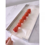 찹쌀종이 51 탕후루 찹쌀 종이 특수 식용 설탕 스테인리스 찹쌀통 1333cm 뚜껑 없음 : JMLitem