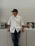 영 럼블 바이오 반팔 셔츠(3color) : 룩먼