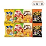 [씩씩가게] 단짠단짠 봉지과자5 2봉씩 8봉(죠리 츄러 치토매 포테) : 씩씩가게