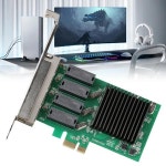 PC 데스크탑용 기가비트 이더넷 랜 카드, 4 포트 네트워크 PCI-E X1 인터페이스, NIC RTL8111H 칩, RJ45, 10 100 1000Mbps, 신제품... 