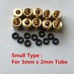 PRINTER TRANSFER BELT 프린터 잉크 댐퍼 구리 너트 나사 조인트, M7 O 링, Mutoh Rockhopper Falcon Roland 튜브 연결, 3mm 파이프... 