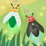 종이 도안 채색 야광구슬 LED 반딧불이 목걸이 만들기 5인 : 어린이diy키트만들기샵