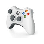 Xbox 360용 무선 컨트롤러 2.4GHZ Gamepad 조이스틱 PC용 리모트 리시버 어댑터 포함 Windows 7 8 10 White : 맘스퀸12