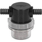 DC 12V 80PSI 펌프용 워터 펌프 디스펜서 스트레이너 인라인 필터 라인 스테인러 바브 ABS 3/8 in 1/2 출력 : 고메센스