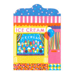 (T.P.P) Ice Cream Shop Die Cut Card 아이스크림 스토어 카드 : 아티샤인 스튜디오