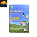젠카 OHP 필름 A4 100매 필름지 낱장 인쇄 투명 오에이치피필름 프린트 인쇄지 : 우동방구