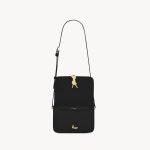 생로랑 박스 가죽 소재의 SOLFERINO 스몰 사첼백 BLACK 6343060SX0W1000 : 럭스마라