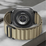 갤럭시 워치 7 울트라 6 5 프로 클래식 47mm 44mm 메탈 가죽 스트랩 밴드 삼성 호환 워치용 손목 나일론 알파인 스포츠 팔찌 액세서리... 