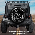 Mountain People Hate Vibe 스페어 타이어 커버 자동차 액세서리 : 바메나Parmenas