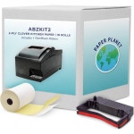 라벨 프린터 카드 단말기 전사지 Paper Planet의 Clover Kitchen Receipt Printer용 주방 용지 Star  18 Rolls & 1 Ribbon : 큐비드랍익스