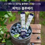 [엉클베리하우스 모닝팜] 100%국내산 유기농 짜먹는 블루베리즙, 20알을 스틱1개에 쏙 : 비비라인몰