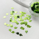 메탈 그린 네잎클로버 스팽글 네일글리터 G-12 : 네일존