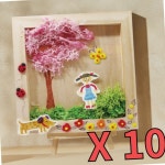 10인용 가을 모스 나무 클레이 액자만들기 DIY재료 시니어미술수업 : 라라미유