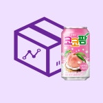 [소비기한 임박]해태 코코팜 탱글알갱이 유통기한임박 피치핑크 340ml 24개 : 일동상사