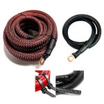 배터리 재배치 키트 1 0 4 게이지 OFC 구리 12피트 커스텀 컬러 + 3피트 검은 뱀 가죽 짜임 슬리브 와이어 블랙 레드 4 Gauge : 태온 프렌즈샵