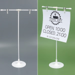 T자 메모지 걸이 고리 스탠드 거치대 카운터 데스크 전시대 안내판 : 그림기린