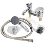 샤워겸용 온냉수 수도꼭지 혼합꼭지 싱크대수전 교체용 세면대수전 : 벤타리빙