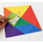 병설유치원 수조작영역 활동 창의 칠교 놀이 스티키 7조각 블록 : 베비마루