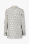 [EMPORIO ARMANI] 여성 노치트 라펠 도트 패턴 싱글 자켓_웜 그레이 A524302511 : EA 엠포리오아르마니