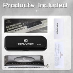 CONJURER 프로페셔널 크로매틱 하모니카 12 홀 48 톤 C 키 밸브 없음 성인 초보 : 나젤나