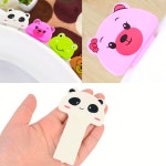 화장실 양변기용 동물캐릭터모양 뚜껑손잡이1p 변기여닫개 : 지주스몰