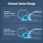 괄사 마사지 도구 구야사 목 및 어깨 릴랙서 C 모양 경추 견인 장치 척추 정렬 카이로프랙틱 베개 스트레처 마사지기 : 심바상